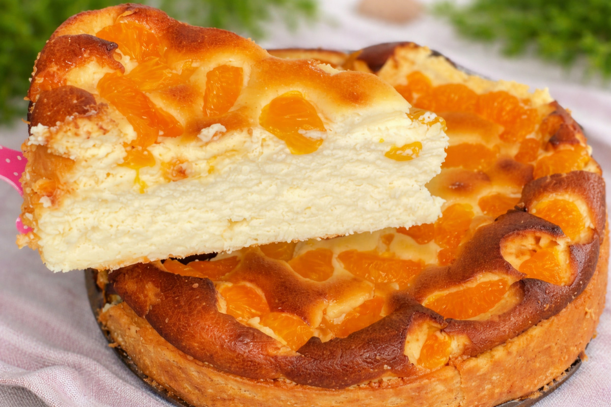 Prajitura cu branza si mandarine – pufoasa, aromata si super cremoasa