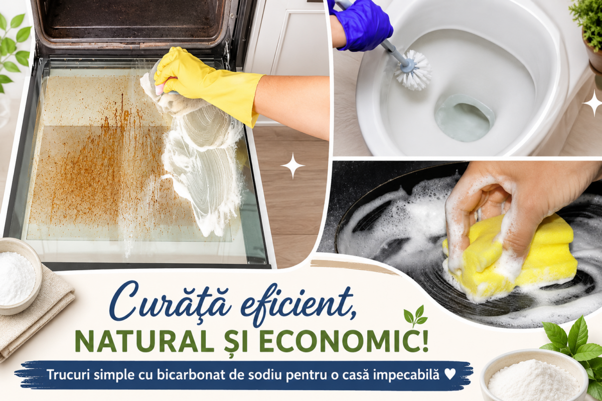 Bicarbonatul de sodiu – secretul pentru o curatenie impecabila