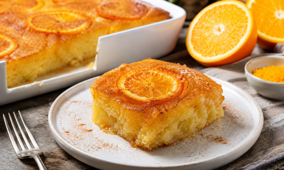 Portokalopita – prăjitura grecească cu portocale și sirop aromat