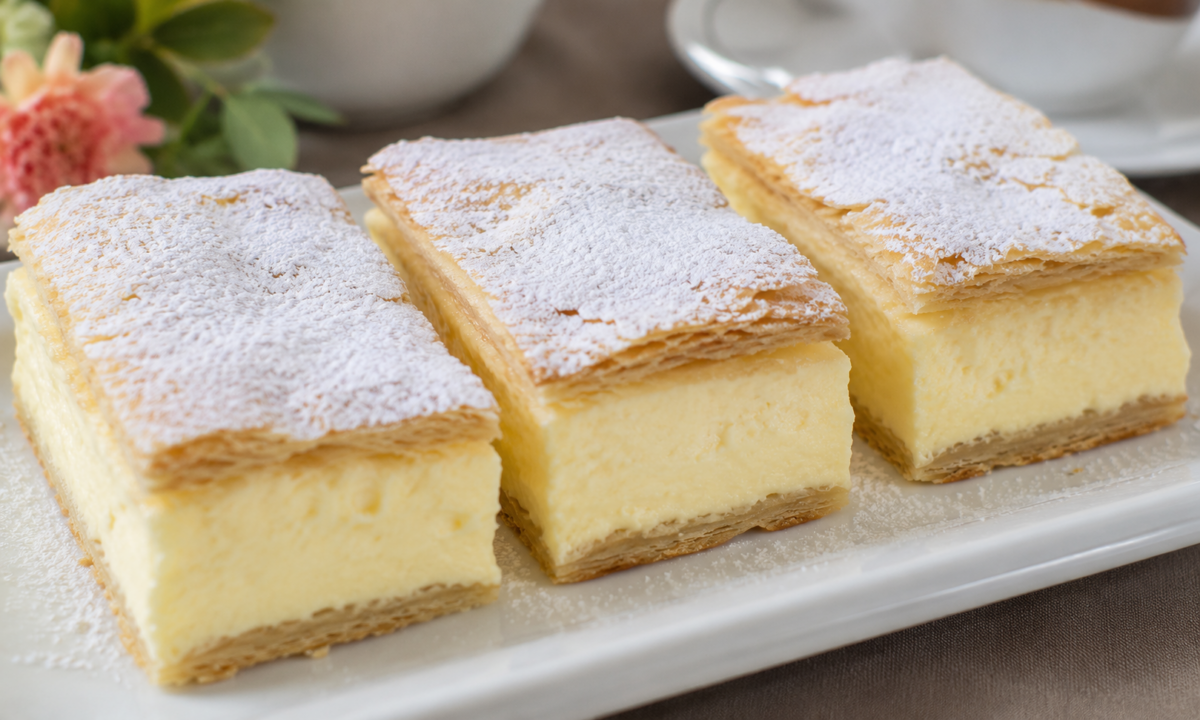 Prăjitura Cremșnit – fină, cremoasă și irezistibilă