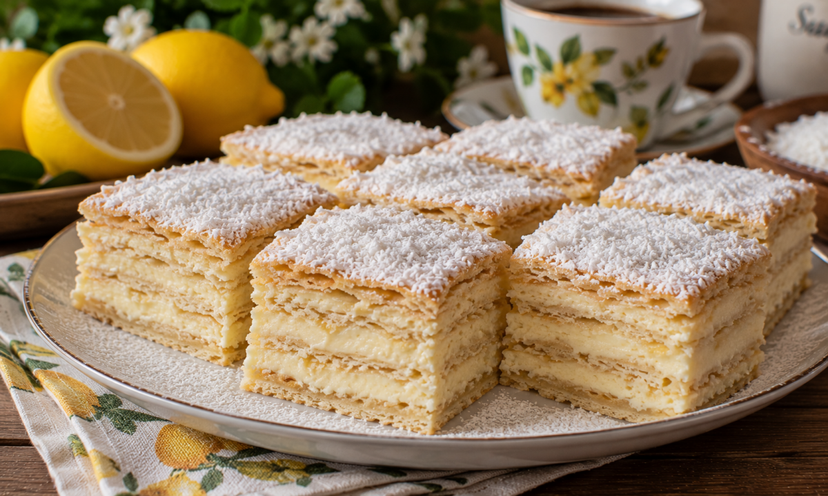 Prăjitura Albă ca Zăpada – fragedă și aromată, cu gust de lămâie