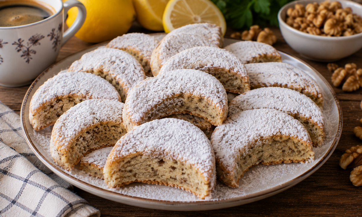 Prăjitura Semilună – fragedă, aromată și cu gust de copilărie