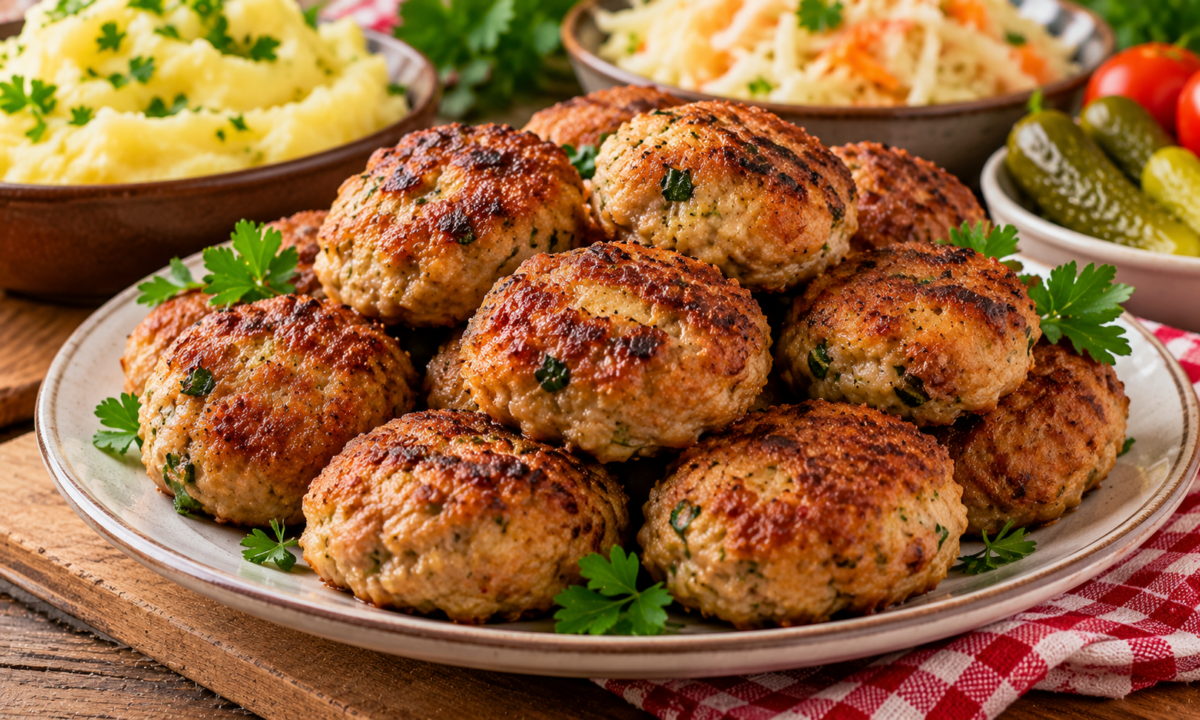 Chiftele pufoase din carne de porc – rumene, fragede și pline de savoare