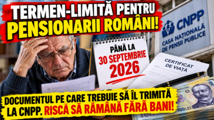 Pensionarii au termen pana pe...